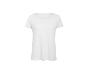 B&C Womens/Ladies Favourite Cotton Triblend T-Shirt (White) - BC3644