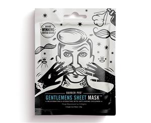 BarberPro Gentlemen's Sheet Face Mask with Anti-Ageing Collagen (1 x 23g)