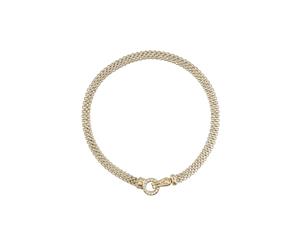 Barcs Crystal Circle Magnetic Necklace With Diamante Crystal Detailing In Gold