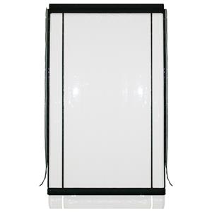 Bistro Blinds 0.75mm PVC Outdoor Blind - 2400mm x 2400mm Clear / Black