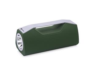 Bluetooth V5.0 Portable Speaker Led Flash Light Torch Usb Aux Green