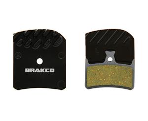 Brakco Organic Disc Pads With Heat-dissipation Fin For Hope E4