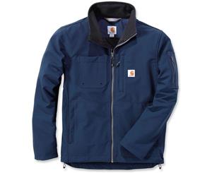 Carhartt Mens Rough Cut Durable Stretch Water Repellent Coat Jacket - Navy