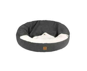 Charlie's Round Hooded Pet Nest Bed Charcoal Medium -68*68*20CM