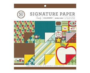 Colorbok - Signature Double-Sided Paper Pad 50 pack - Family