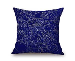 Constellations on Cotton&linen Pillow Cover 80717