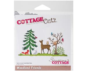 CottageCutz Die-Woodland Friends 4&quotX2.3"