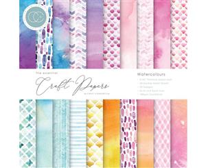 Craft Consortium Double-Sided Paper Pad 6x6 40/Pkg Watercolours