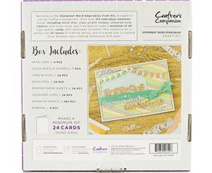 Crafter's Companion Craft Box Kit-Statement Word Edge'ables