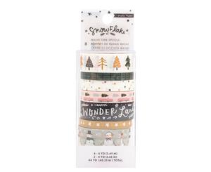 Crate Paper Snowflake Collection - Washi Tapes with Foil Accents