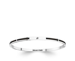 Dallas Stars Bangle Bracelet For Women In Sterling Silver Design by BIXLER - Sterling Silver