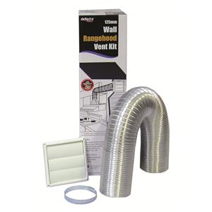 Deflecto 150mm Rangehood Wall Venting Kit