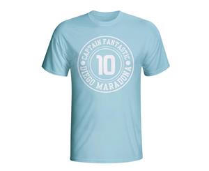 Diego Maradona Argentina Captain Fantastic T-shirt (sky Blue)