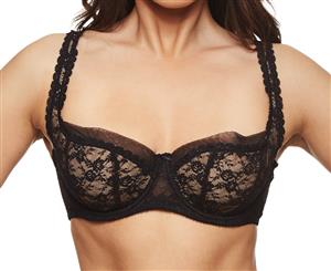 Dita Von Teese Women's Sheer Witchery Full Figure Bra - Black/Nude