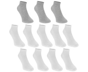 Donnay Kids Trainer Socks 12 Pack Junior - White