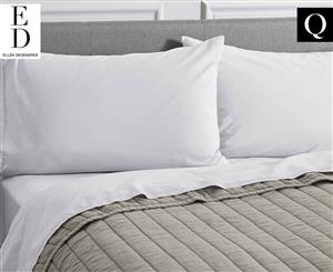 ED By Ellen DeGeneres Love Queen Bed Sheet Set - White