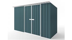 EasyShed D3815 Skillion Roof Garden Shed - Torres Blue