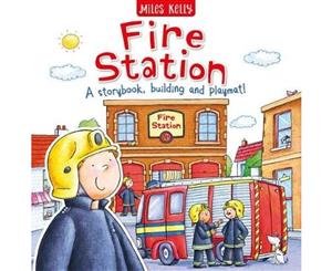 Fire Station (Mini Playbook)  A storybook  building and playmat