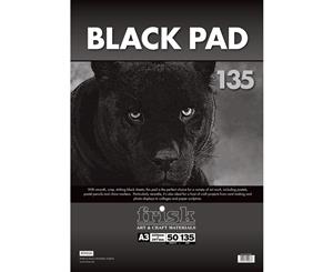 Frisk Black Pad 135gsm A3 50s