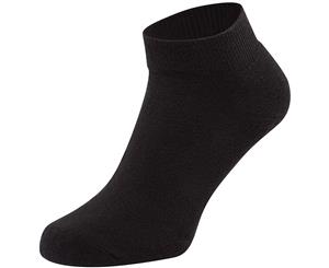 Fruit Of The Loom Unisex Quarter Trainer Socks (Pack Of 3) (Black) - RW5631