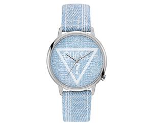 GUESS 40mm Hollywood Denim Watch - Light Blue