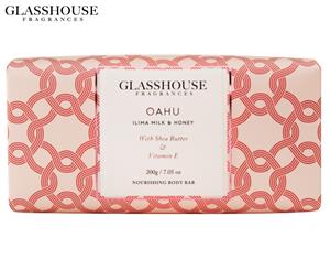 Glasshouse Fragrances Oahu Nourishing Body Bar Ilima Milk & Honey 200g