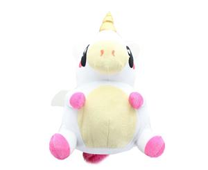 Glitter Galaxy 6-Inch Pink Hair White UniCow Collectible Plush