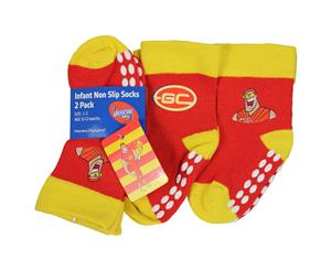 Gold Coast Suns Infant Mascot Socks 2-Pack