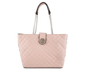 Guess Plush Quilted Carryall Bag - Blush