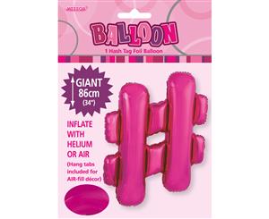 Hot Pink # Alphabet Foil Balloon 86cm