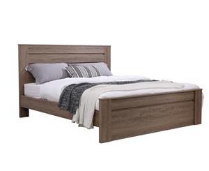 Jason wooden Queen Bed Frame- Dark oak