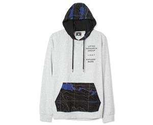 LRG Elevated Topo Pullover Hoodie Ash Heather - Grey