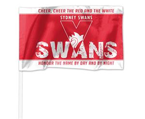 Licensed AFL Sydney Swans KIDS Pole Game Day Flag Banner