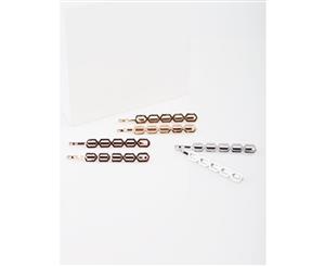 Lovisa Mixed Metal Hair Pin Pack