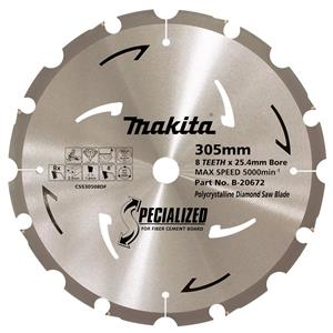 Makita 305mm 8T PCD Circular Saw Blade for Fibre Cement Cutting - SPECIALIZED