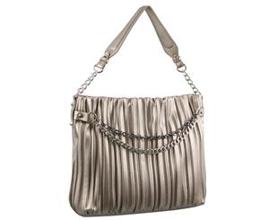 Milleni Hobo Bag with front chain (NC2910) - Pewter