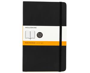 Moleskine Large Ruled Soft Cover Notebook - Black