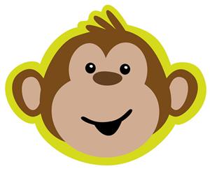 Monkey Party Supplies Monkey Around Invitations 8 Pack