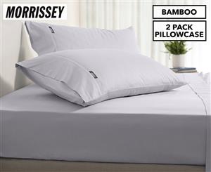 Morrissey Bamboo Luxe Cotton Pillowcase 2-Pack - Pewter