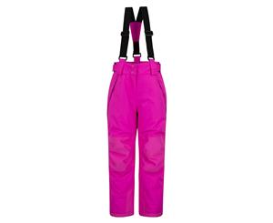 Mountain Warehouse Kids Ski Pants Waterproof Breathable and Insulated - Pink