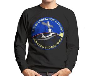 NASA STS 88 Endeavour Badge Men's Sweatshirt - Black