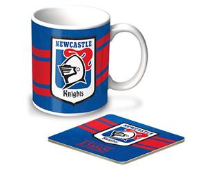 Newcastle Knights NRL Heritage Design Coffee Mug and Coaster Gift Set