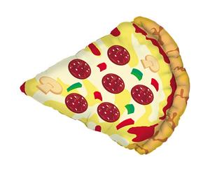 Oaktree Betallic 29In Pizza Slice Supershape Foil Balloon (Multicoloured) - SG14723