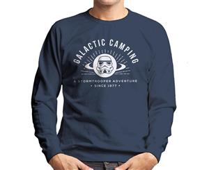 Original Stormtrooper Galactic Camping Men's Sweatshirt - Navy Blue