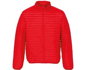 Outdoor Look Mens Fortrose Fineline Padded Fitted Insulated Jacket - Red