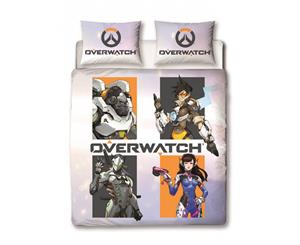 Overwatch Grid Double Panel Duvet Set (OVWGRIDD001)