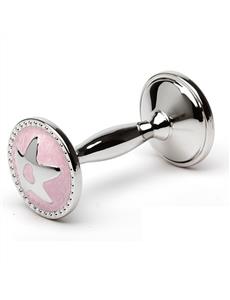 Pink Star Dumbbell Rattle