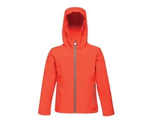 Regatta Childrens/Kids Octagon 3 Layer Hooded Softshell Jacket (Classic Red) - RW6597