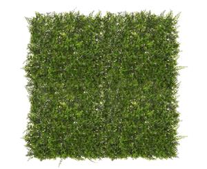 Rogue Plastic Decorative Artificial Indoor Mixed Fern Tile Green 100x8x100cm