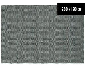 Rug Culture 280x190cm Miller Flatwoven Rug - Blue